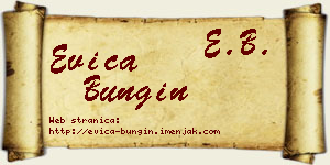 Evica Bungin vizit kartica